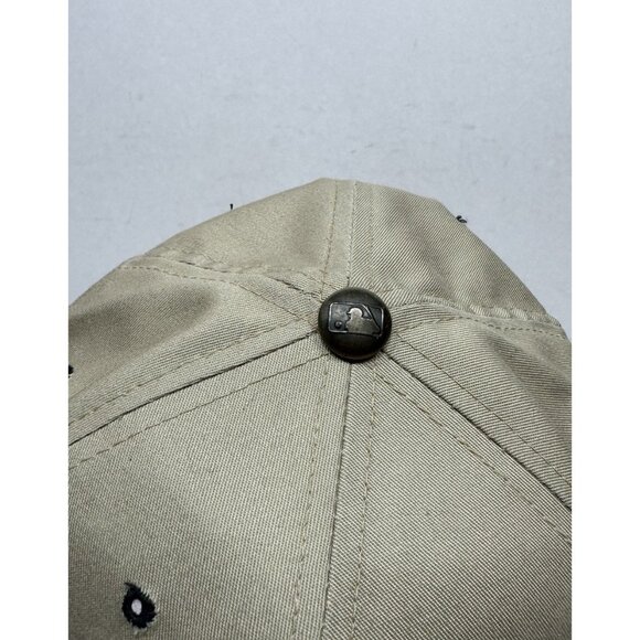 Vtg 1990s Starter MLB Atlanta Braves Paisley UnderBrim Letterman A Snapback Hat - Picture 4 of 7